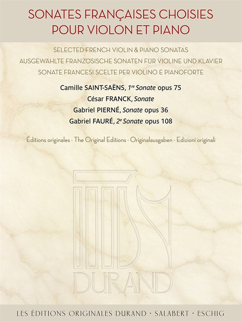 Sonates françaises choisies